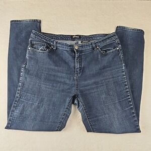 Buffalo David Bitton‎ Jeans Womens Plus Sz 18 Blue Dark Wash Mid Rise Skinny